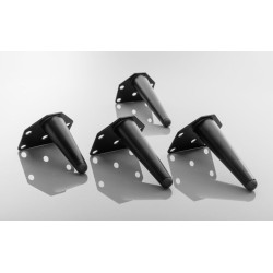 Nóżka meblowa anchor 100 mm, do kanap, szafek, sof, foteli, czarny mat
