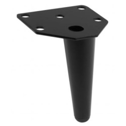 Nóżka meblowa anchor 100 mm, do kanap, szafek, sof, foteli, czarny mat