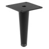 Nóżka meblowa GTV Spire, H-130 mm złoto szczotkowane, czarny mat