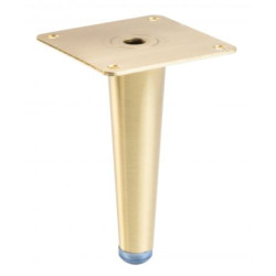 Nóżka meblowa GTV Spire, H-130 mm złoto szczotkowane, czarny mat