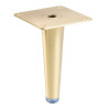 Nóżka meblowa GTV Spire, H-130 mm złoto szczotkowane, czarny mat