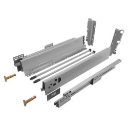 Szuflada MODERN BOX GTV niska (A) H-83, 250-550 mm, cichy domyk, szara