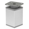 Nóżka kwadratowa GTV 60x40x40 mm - aluminium