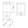 Nóżka kwadratowa aluminiowa 40/40 h-100 biała