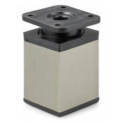 Nóżka aluminiowa, h-60 40x40 regulowana, inox