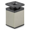 Nóżka aluminiowa, h-60 40x40 regulowana, inox