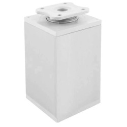 Nóżka meblowa kwadratowa H-100 mm, biała 60x60 mm