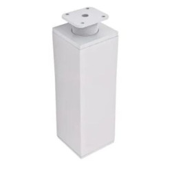Nóżka meblowa kwadratowa H-150 mm, biała 60x60 mm