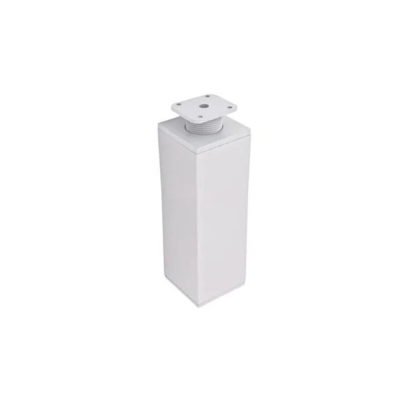 Nóżka meblowa kwadratowa H-150 mm, biała 60x60 mm