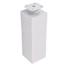 Nóżka meblowa kwadratowa H-150 mm, biała 60x60 mm
