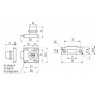 Zamek meblowy kwadratowy GTV 138 (chrom) stalowy mechanizm