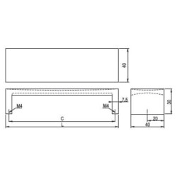 Nowoczesny, elegancki uchwyt do mebli UZ-92