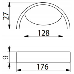 Uchwyt do mebli BRISTOL elegancki