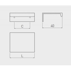 GTV – Uchwyt aluminiowy HEXI aluminium (do cięcia)