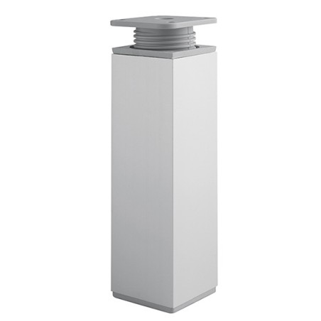 REJS – Nóżka meblowa 40x40 H-100mm ALUMINIUM kwadratowa