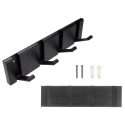 Wieszak ścienny, meblowy chowany 4 haczyki Schaffner FULIO