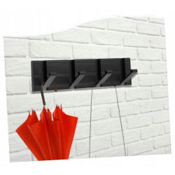 Wieszak ścienny, meblowy chowany 4 haczyki Schaffner FULIO