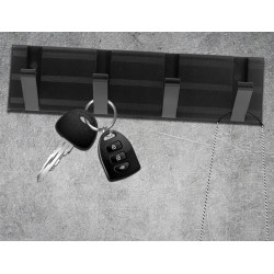 Wieszak ścienny, meblowy chowany 4 haczyki Schaffner FULIO