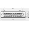 Kratka wentylacyjna do mebli, lodówki, zabudowy 60x245
