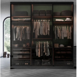 Front szklany AXIS PRO GLASS L-1100 H-56, 88, 139 antracyt