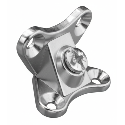 Metalowe złącze meblowe, podpórka kątowa pod półkę 90°