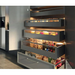 Panel, front wewnętrzny szuflad GTV AXIS PRO, H-116 + reling, L–1200