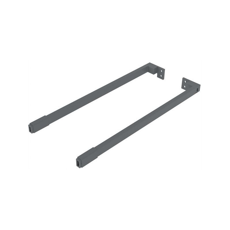 Reling wzdłużny do szuflad GTV AXIS PRO, antracyt, 300-550 mm