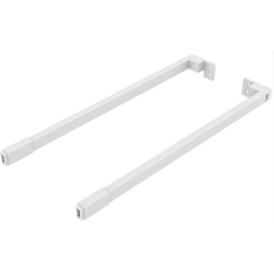 Reling wzdłużny do szuflad GTV AXIS PRO, biały, 300-550 mm