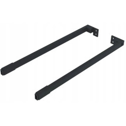 Reling wzdłużny do szuflad GTV AXIS PRO, czarny, 250-600 mm