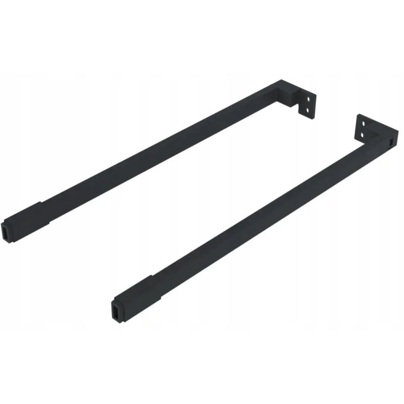 Reling wzdłużny do szuflad GTV AXIS PRO, czarny, 250-600 mm