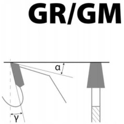 Podcinak Faba trapezowy Płyta/MDF PI-408T 125x3,1-4,3/20 z24 GR/GM S08