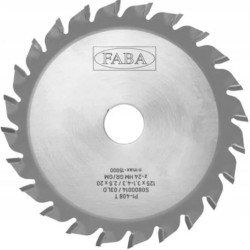 Podcinak Faba trapezowy Płyta/MDF PI-408T 125x3,1-4,3/20 z24 GR/GM S08