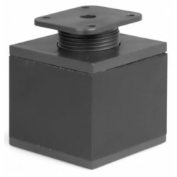 Nóżka meblowa kwadratowa H-60 mm, czarna 60x60 mm