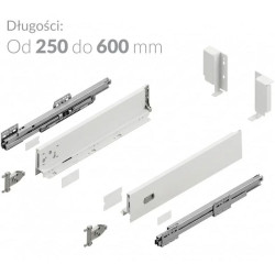 Szuflada Hafner niska H-95, Pełen wysuw, Cichy Domyk