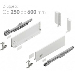 Szuflada Hafner niska H-127, Pełen wysuw, Cichy Domyk