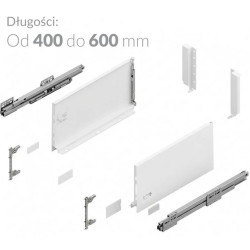 Szuflada Hafner bardzo wysoka H-238, Pełen wysuw, Cichy Domyk