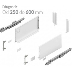 Szuflada Hafner wysoka H-209, Pełen wysuw, Cichy Domyk