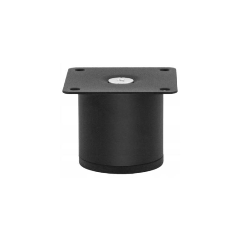 Nóżka meblowa okrągła h-60, fi50 mm czarna