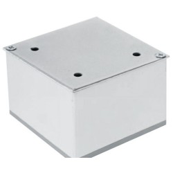 Nóżka meblowa kwadratowa H-60 mm, aluminium 80x80 mm