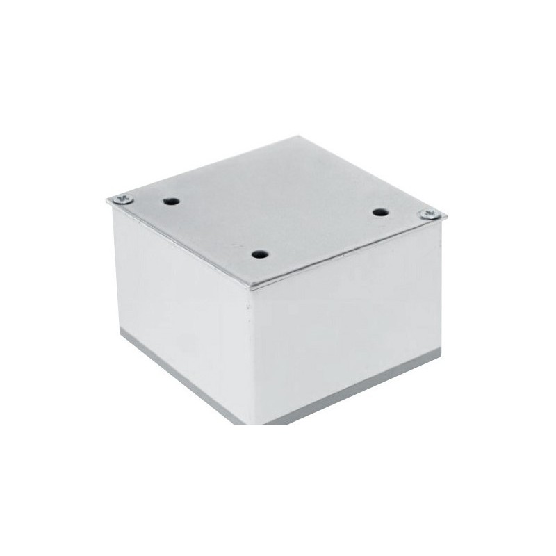 Nóżka meblowa kwadratowa H-60 mm, aluminium 80x80 mm
