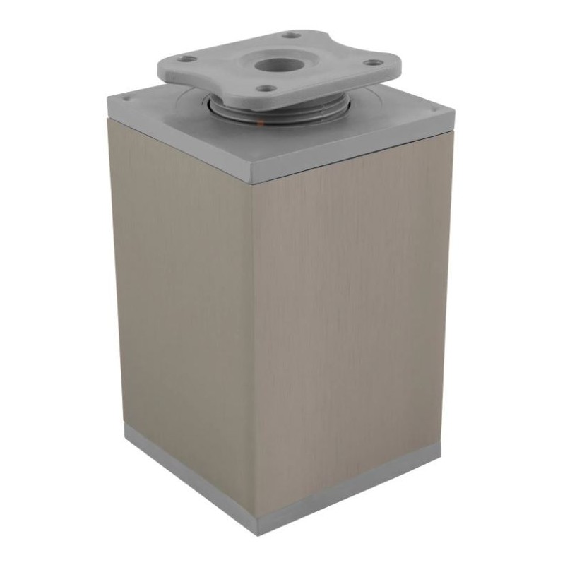 Nóżka meblowa kwadratowa H-100 mm, inox 60x60 mm