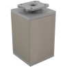 Nóżka meblowa kwadratowa H-100 mm, inox 60x60 mm