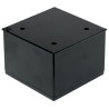 Nóżka meblowa kwadratowa H-60 mm, czarna 80x80 mm