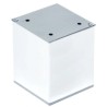 Nóżka meblowa kwadratowa H-100 mm, biała 80x80 mm