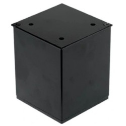 Nóżka meblowa kwadratowa H-100 mm, czarna 80x80 mm