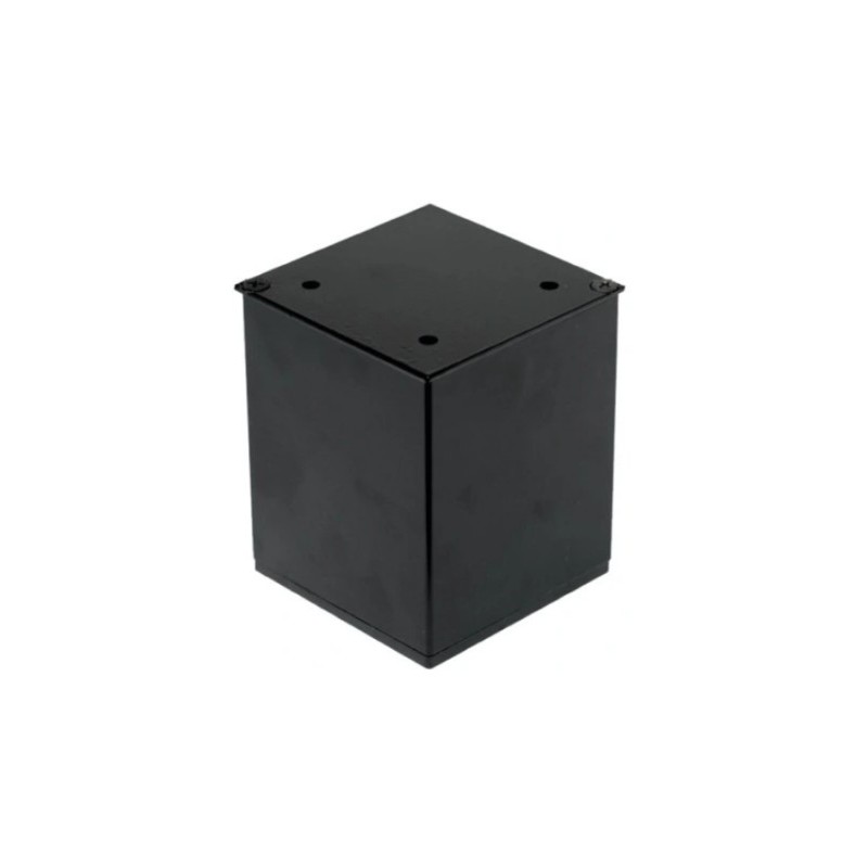 Nóżka meblowa kwadratowa H-100 mm, czarna 80x80 mm