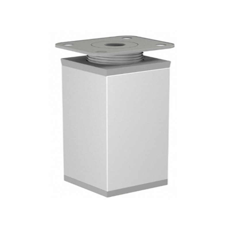Nóżka meblowa kwadratowa H-150 mm, aluminium 80x80 mm