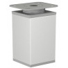 Nóżka meblowa kwadratowa H-150 mm, aluminium 80x80 mm