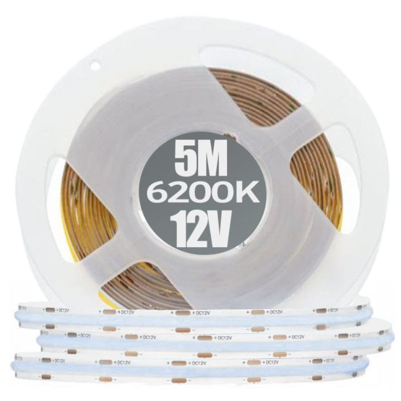 Taśma meblowa LED COB GTV, 12V, 5M, Ciepły, Zimny, Neutralny