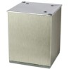 Nóżka meblowa kwadratowa H-100 mm, inox 80x80 mm